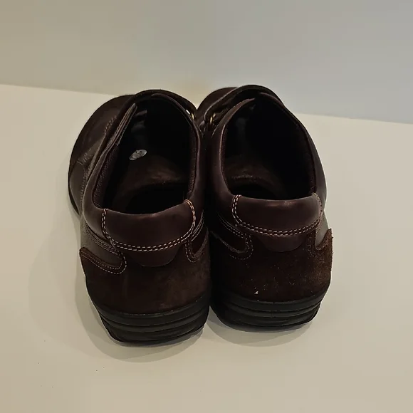 Ecco Womens Babette Dark Brown Leather Hook & Loop Sneskers Size 38 - Picture 6 of 9